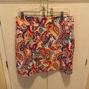 Talbots Persian Floral Paisley Woven Skirt Size 6